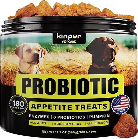 Probiotics for Dogs - Dog Probiotics and Digestive Enzymes for Small, Medium and Large Dogs - Support Gut Health, Itchy Skin, Allergies, Yeast Balance, Immunity - 180 Probiotic Chews for Dogs, Duck in Kuwait