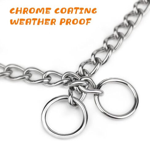 TagME Chain Choke Collar for Dogs, No Pull Slip Training for Medium Dogs in Kuwait