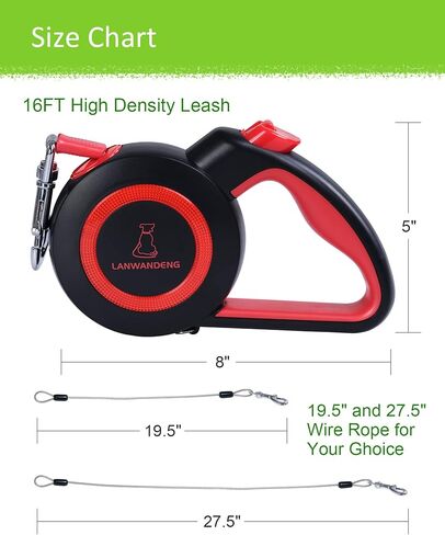 Chew Proof Retractable Dog Leash with 2 Heavy Duty No Tangle Wire Ropes, 16FT Long 360° Tangle-Free Dog Lead for 2 Dogs, Dual Dog Leashes for Small/Medium/Large Dogs… Gray in Kuwait