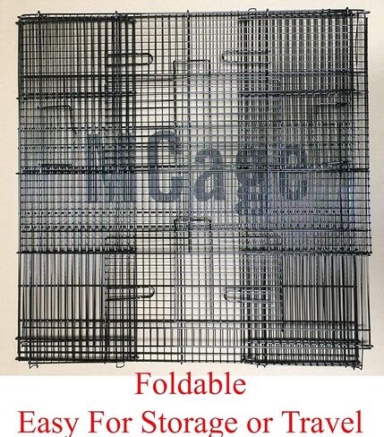 3 مستويات النمس شينشيلا الهامستر سوجر طائرة شراعية جربيل الجرذان الفئران الفئران غينيا خنزير القوارض ديجو داغوس قفص الحيوانات الصغيرة، ضيق تباعد شريط 3/8 بوصة (أسود / أسود) in Kuwait