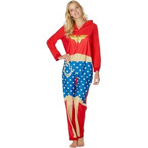 DC Comics Mens' Superhero Character Hooded Union Suit Footless Pajamas Costume in Saudi Arabia