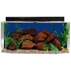 26 gal Flat Back Hexagon Acrylic Aquarium Combo Set, 36 by 12 by 16", Cobalt Blue in Saudi Arabia