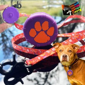 Safe & Easy Lightweight Heavy-Duty Wearable Mini Clip-On Power Leash! Durable Waterproof Adjustable Hands-Free Compact Travel Keychain 2pc Set for Off-Leash Walking Hiking Training & Adventure. in Saudi Arabia