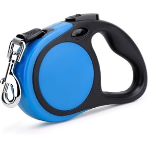 Segarty 26ft Dog Leash Retractable, Dog Leash Long for Medium Large Breed Dogs Up to 110Lbs, No Tangle Nylon Tape and 1 Button Break & Lock Heavy Duty Dog Leads for Training Running, Pink