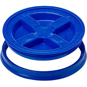 GAMMA2 Gamma Seal Lid - Pet Food Storage Container Lids - Fits 3.5, 5, 6, & 7 Gallon Buckets, Black, Made in USA