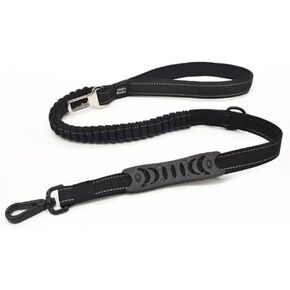 Multifunction Hands Free Dog Leash with Safety Seat Belt (Black)