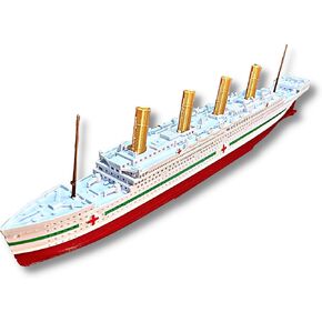 Sands3D RMS Titanic Model Ship 1 Ft Long Assembled Titanic Toys For Kids, Historically Accurate Titanic Toy, Titanic Ship, Titanic Cake Topper, Titanic Figurine, Titanic Boat, Titanic Replicas in Kuwait