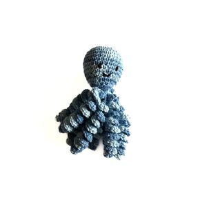 Crochet Octopus for Preemies, Crochet Octopus for Babies in Variegated Blue Color, Crochet Amigurumi in Kuwait