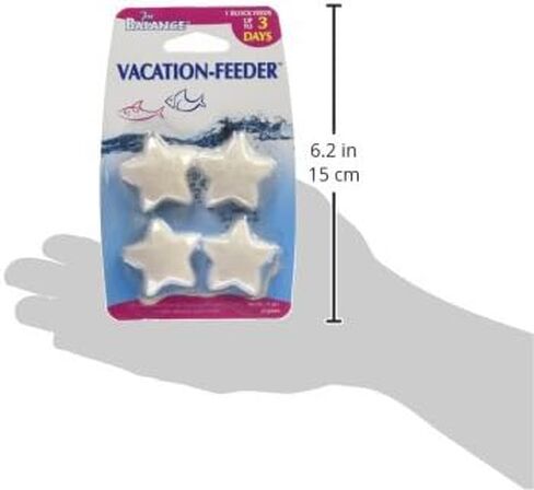 Penn-Plax Pro Balance Vacation Fish Feeder – Slow Release Food that’s Great for Weekend Vacays: 1 Block Feeds up to 3 Days – 12 Starfish Shaped Blocks (3 Packages) in Saudi Arabia