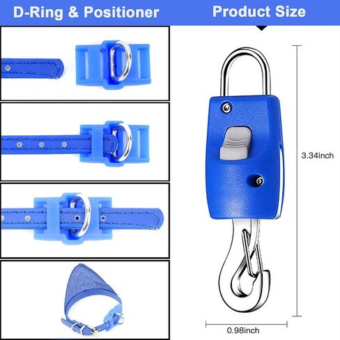 Ranphy Dog Leash Connector Automatic Magnetic Magic Latch with Fastener One Touch Connection and Release Harness Collar Stainless for Outdoor Walking Training Black in Kuwait