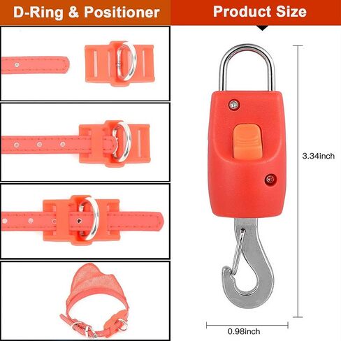 Ranphy Dog Leash Connector Automatic Magnetic Magic Latch with Fastener One Touch Connection and Release Harness Collar Stainless for Outdoor Walking Training Black in Kuwait