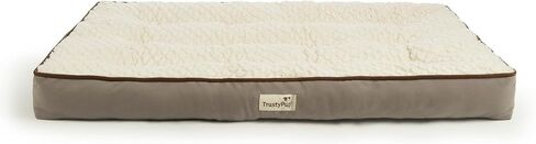 Dura Mat Tufted Pillow Pet Bed, Easy to Clean - Gray, Large, Dura Mat (Gray), 36.0" L x 27.0" W x 5.0" Th in Kuwait