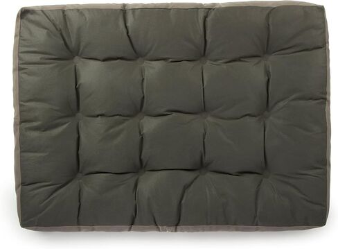 Dura Mat Tufted Pillow Pet Bed, Easy to Clean - Gray, Large, Dura Mat (Gray), 36.0" L x 27.0" W x 5.0" Th in Kuwait