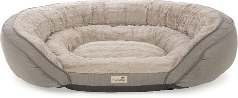 Dura Mat Tufted Pillow Pet Bed, Easy to Clean - Gray, Large, Dura Mat (Gray), 36.0" L x 27.0" W x 5.0" Th in Kuwait