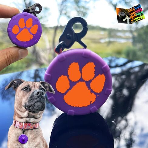 Safe & Easy Lightweight Heavy-Duty Wearable Mini Clip-On Power Leash! Durable Waterproof Adjustable Hands-Free Compact Travel Keychain 2pc Set for Off-Leash Walking Hiking Training & Adventure. in Kuwait