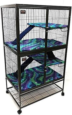 Fleece Liners for Ferret Nation Critter Nation Cage (Double, Madeline) Cage Not Included in Saudi Arabia