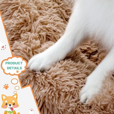 NOYAL Donut Dog Bed for Small Medium Pets, Plush Calming Faux Fur in Kuwait
