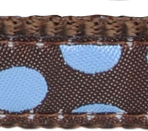Red Dingo Designer Dog Harness, Large, Blue Spots on Brown in Saudi Arabia