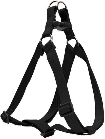 LupinePet Basics 1" Black 19-28" Step In Harness for Medium Dogs in Kuwait