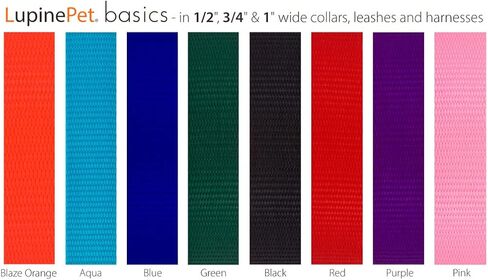 LupinePet Basics 1" Black 19-28" Step In Harness for Medium Dogs in Kuwait