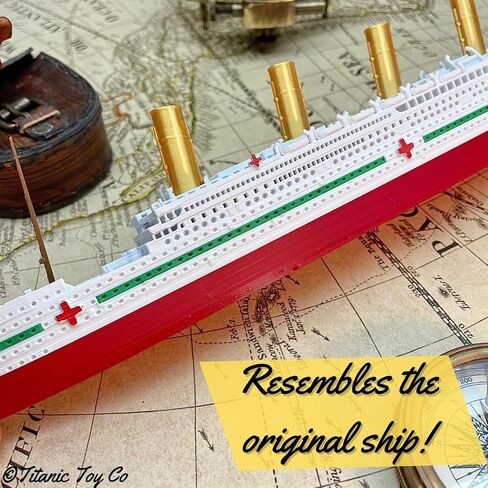 Sands3D RMS Titanic Model Ship 1 Ft Long Assembled Titanic Toys For Kids, Historically Accurate Titanic Toy, Titanic Ship, Titanic Cake Topper, Titanic Figurine, Titanic Boat, Titanic Replicas in Saudi Arabia