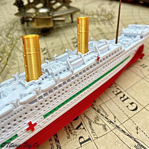 Sands3D RMS Titanic Model Ship 1 Ft Long Assembled Titanic Toys For Kids, Historically Accurate Titanic Toy, Titanic Ship, Titanic Cake Topper, Titanic Figurine, Titanic Boat, Titanic Replicas in Saudi Arabia