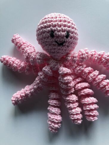 Crochet Octopus for Preemies, Crochet Octopus for Babies in Pink, Crochet Amigurumi in Kuwait