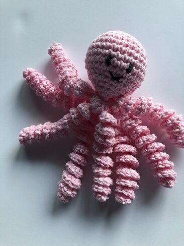 Crochet Octopus for Preemies, Crochet Octopus for Babies in Pink, Crochet Amigurumi in Kuwait