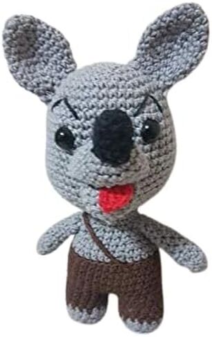Three Little Pigs And Big Bad Wolf Amigurumi Stuffed Toy Doll Handmade in Saudi Arabia