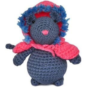 Grey; Brown Mice Handmade Amigurumi Stuffed Toy Knit Crochet Doll VAC (Grey) in Kuwait