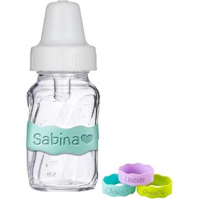 Reusable Silicone Bottle Straps For Kids Cup Labels With Names Custom Baby Bottle Labels For Daycare in Saudi Arabia