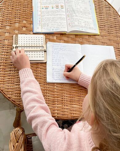 Multiplication Chart - Slidable Education Multiplication Table with Viewer Window - Wooden Homeschool Supplies in Saudi Arabia