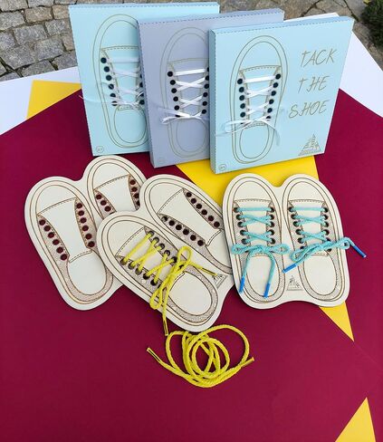 Tack the Shoe, Education Lacing Toy, Tie the shoelace, Gift for Kids and Todlers, Montessori, Waldorf, Sneakers in Saudi Arabia