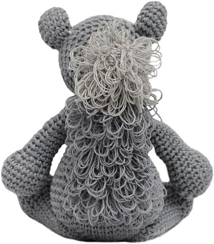 Grey Squirrel Handmade Amigurumi Stuffed Toy Knit Crochet Doll VAC in Saudi Arabia