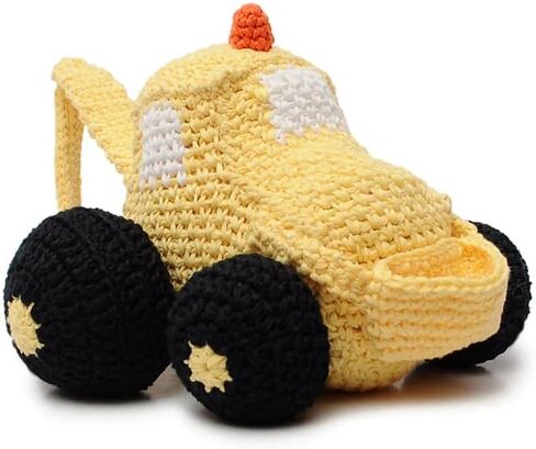 Yellow Digger Handmade Amigurumi Stuffed Toy Knit Crochet Doll VAC in Saudi Arabia