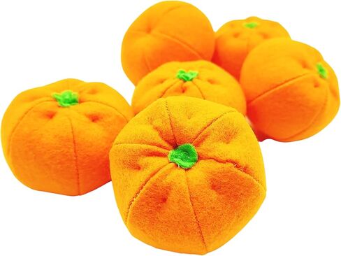 Orange, tangerine, mandarin play felt food, pretend play for kids kitchen, plush fruit, stuffed citrus, fake toys, gift for birthday (1 citrus) in Kuwait