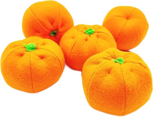 Orange, tangerine, mandarin play felt food, pretend play for kids kitchen, plush fruit, stuffed citrus, fake toys, gift for birthday (1 citrus) in Kuwait