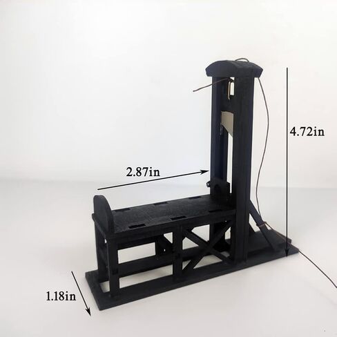 Handmade Ancient Wooden Model Medieval Mini French Guillotine Creative Props Decoration Scene Action Figure Accessories in Saudi Arabia