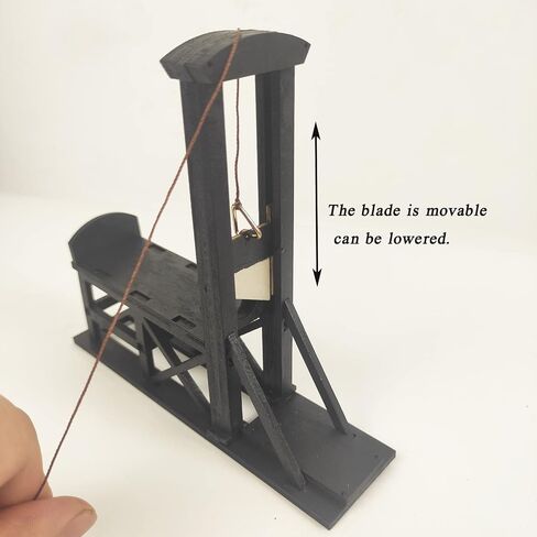 Handmade Ancient Wooden Model Medieval Mini French Guillotine Creative Props Decoration Scene Action Figure Accessories in Saudi Arabia