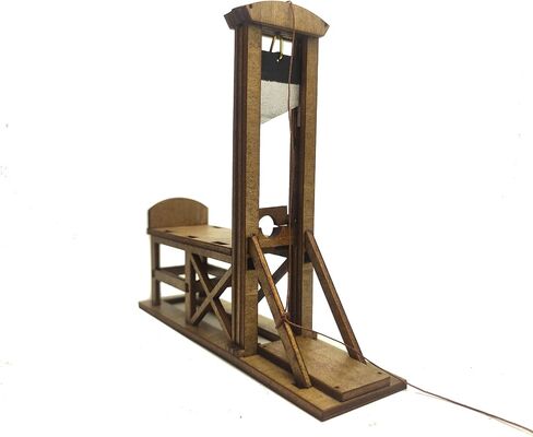 Handmade Wooden Mini French Guillotine Model Creative Props Decoration Scene Action Figure Accessories in Saudi Arabia