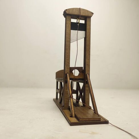 Handmade Wooden Mini French Guillotine Model Creative Props Decoration Scene Action Figure Accessories in Saudi Arabia