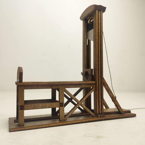 Handmade Wooden Mini French Guillotine Model Creative Props Decoration Scene Action Figure Accessories in Saudi Arabia