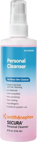 Smith+Nephew SECURA Personal Cleanser Spray, Waterless Body Cleanser and Perineal Spray, No-Rinse Skin Cleanser, 8 Ounces in Saudi Arabia