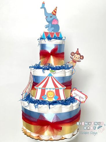 Circus Theme Diaper Cake in Saudi Arabia