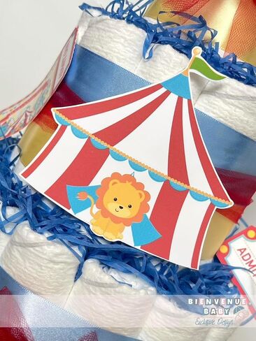 Circus Theme Diaper Cake in Saudi Arabia