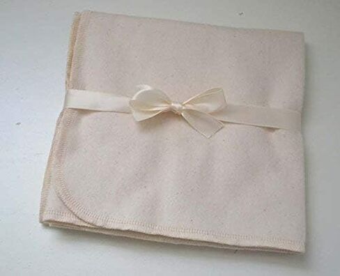 Organic Flannel Receiving or Swaddling Blanket 28x28 Inches in Saudi Arabia