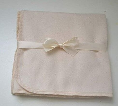Organic Flannel Receiving or Swaddling Blanket 28x28 Inches in Saudi Arabia