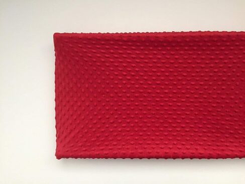 Changing Pad Cover - Red Minky in Saudi Arabia