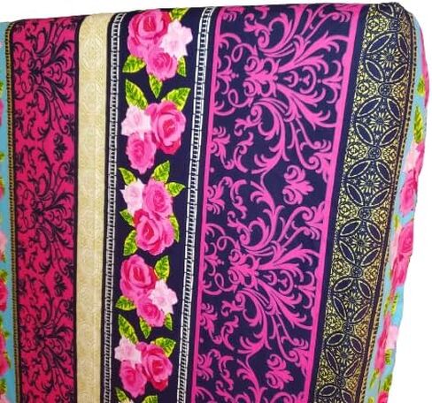 Handmade Premium Cotton Crib Sheet, Crib Bedding, Pink Floral Crib Sheet, Crib Sheet Boho, Nursery Bedding, Nursery Decor, Baby Shower Gift, Floral Crib Bedding, Pink and Navy in Kuwait
