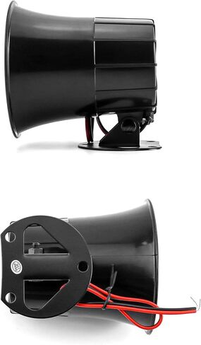 QWORK Electric Siren Horn, 2 Pack DC 12V Security Loud Wired Alarm Siren for Home Alarm System Security and Protection, 110 dB in Saudi Arabia